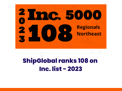 ShipGlobal ranks 108 on the prestigious Inc. list - 2023